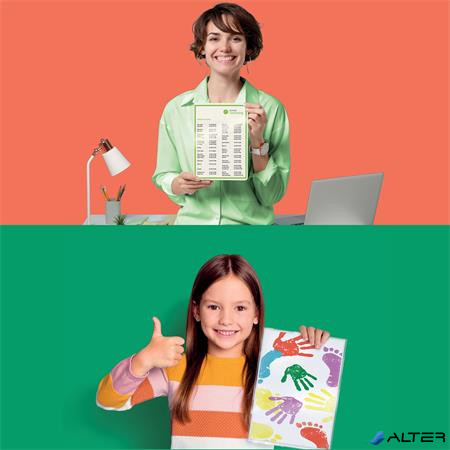 Meleglamináló fólia, 80 mikron, A4, fényes, UDT technológiával, LEITZ "iLam"