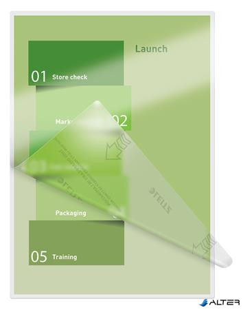 Meleglamináló fólia, 80 mikron, A4, fényes, UDT technológiával, LEITZ "iLam"