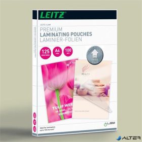   Meleglamináló fólia, 125 mikron, A4, fényes, UDT technológiával, LEITZ "iLam"