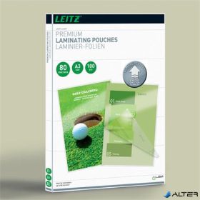 Meleglamináló fólia, 80 mikron, A3, fényes, UDT technológiával, LEITZ "iLam"