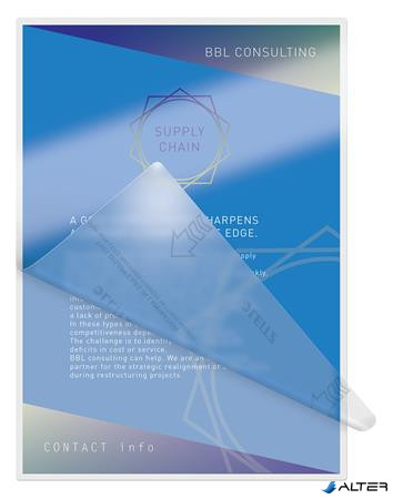 Meleglamináló fólia, 100 mikron, A3, fényes, UDT technológiával, LEITZ "iLam"