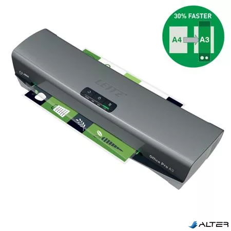 Laminálógép, A3, 80-175 mikron, LEITZ "iLam Office Pro", ezüst