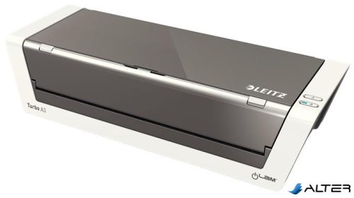 Laminálógép, A3, 80-250 mikron, LEITZ "iLAM Touch 2 Turbo", fehér-antracit