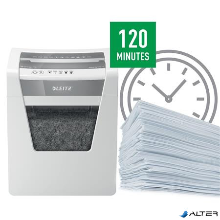 Iratmegsemmisítő, mikrokonfetti, 10 lap, LEITZ "IQ Office P5"