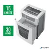 Iratmegsemmisítő, mikrokonfetti, 15 lap, LEITZ "IQ Office Pro P5 "