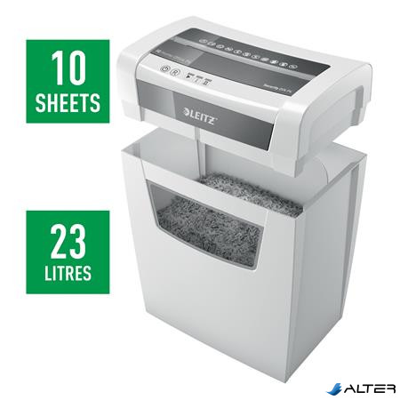 Iratmegsemmisítő, konfetti, 10 lap, LEITZ "IQ Home Office"