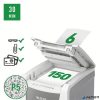 Iratmegsemmisítő, mikrokonfetti, 150 lap, LEITZ "IQ AutoFeed Office 150 P5 Pro"