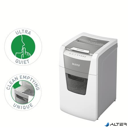 Iratmegsemmisítő, mikrokonfetti, 150 lap, LEITZ "IQ AutoFeed Office 150 P5 Pro"