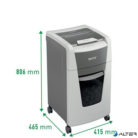 Iratmegsemmisítő, konfetti, 300 lap, LEITZ "IQ AutoFeed Office 300 P4 Pro"