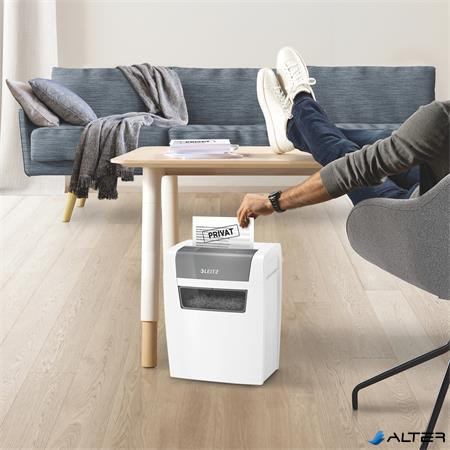 Iratmegsemmisítő, konfetti, 6 lap, LEITZ "IQ Home"