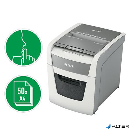 Iratmegsemmisítő, konfetti, 50 lap, LEITZ "IQ AutoFeed SmallOffice 50 P4 Pro"