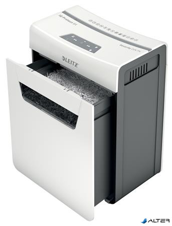 Iratmegsemmisítő, konfetti, 8 lap, LEITZ "IQ Protect 8X"