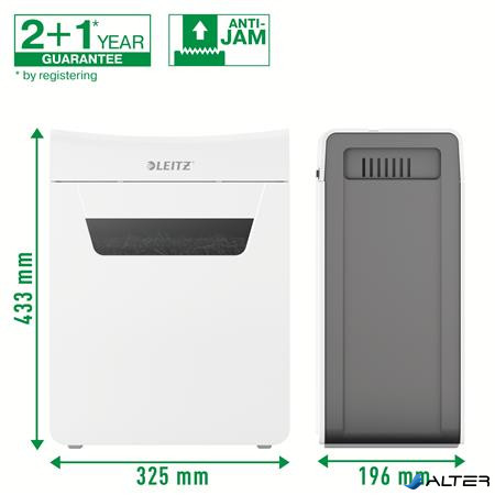 Iratmegsemmisítő, konfetti, 8 lap, LEITZ "IQ Protect 8X"