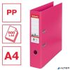 Iratrendező, 75 mm, A4, PP, élvédő sínnel, ESSELTE "Standard", ciklámen