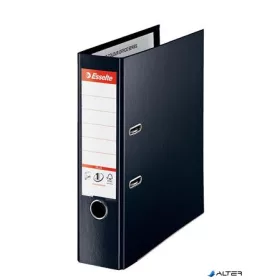   Iratrendező, 80 mm, A4, PP, élvédő sínnel, ESSELTE "Standard Plus", Vivida fekete