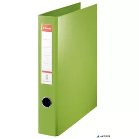   Gyűrűs könyv, 4 gyűrű, D alakú, 60 mm, A4 maxi, PP, ESSELTE "Jumbo Vivida", zöld