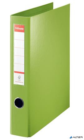 Gyűrűs könyv, 4 gyűrű, D alakú, 60 mm, A4 maxi, PP, ESSELTE 'Jumbo Vivida', zöld