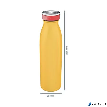 Termosz, fém, 500 ml, LEITZ "Cosy", melegsárga
