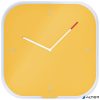 Falióra, üveg, négyzet alakú, 30x30 cm, LEITZ "Cosy", melegsárga