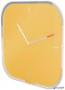 Falióra, üveg, négyzet alakú, 30x30 cm, LEITZ "Cosy", melegsárga
