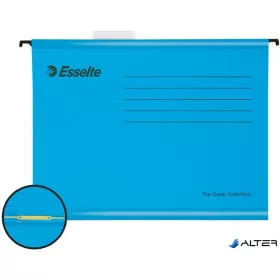Függőmappa, gyorsfűzős, újrahasznosított, karton, A4, ESSELTE "Classic", kék