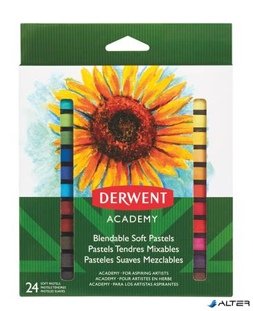 Pasztell kréta, DERWENT "Academy", 24 különböző szín