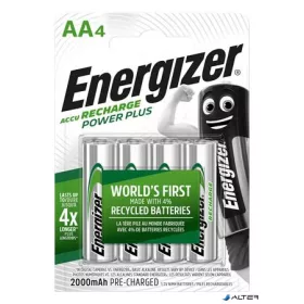  Tölthető elem, AA ceruza, 4x2000 mAh, ENERGIZER 'Power Plus'