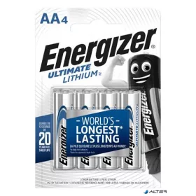   Elem, AA ceruza, 4 db, Lítium, ENERGIZER 'Ultimate Lithium'