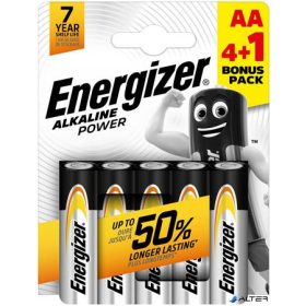  Elem, AA ceruza, 4+1 db, ENERGIZER "Alkaline Power"