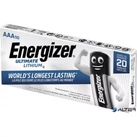   Elem, AAA mikro, 10 db, lítium, ENERGIZER 'Ultimate Lithium'