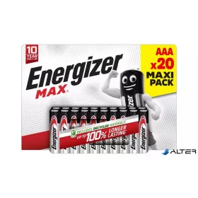 Elem, AAA mikro, 20 db, ENERGIZER 'Max'