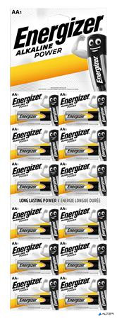 Elem, AA ceruza, 12 db, egyesével téphető, ENERGIZER "Alkaline Power Kartella"