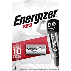 Speciális elem, CR123 fotóelem, 1 db, lítium, ENERGIZER