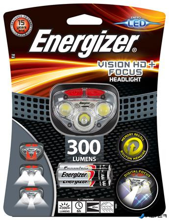 Fejlámpa, 3 LED, 3xAAA, ENERGIZER 'Headlight Vision HD Focus'