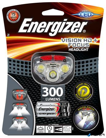 Fejlámpa, 3 LED, 3xAAA, ENERGIZER "Headlight Vision HD Focus"