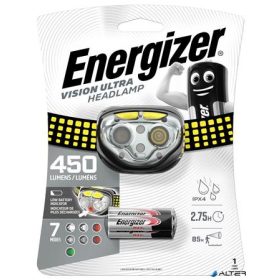 Fejlámpa, 4 LED, 3xAAA, ENERGIZER "Vision Ultra"