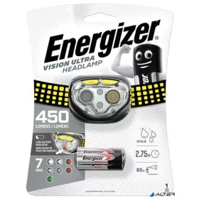 Fejlámpa, 4 LED, 3xAAA, ENERGIZER "Vision Ultra"