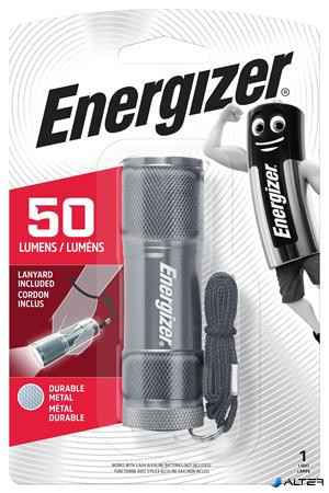 Elemlámpa, LED, 3xAAA (nem tartozék), fém ház, ENERGIZER "LED Metal"