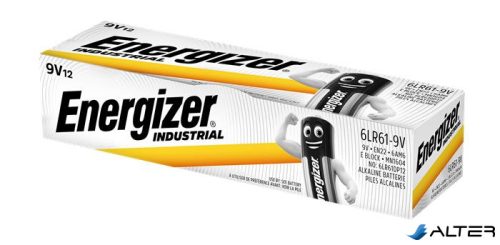 Elem, 9V, 12 db, ENERGIZER "Alkaline Power Industrial"