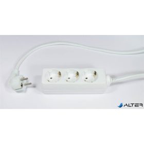 Elosztósor, 3 csatlakozóaljzat, 1,5 m kábelhosszúság