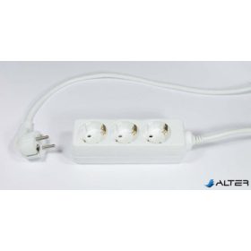 Elosztósor, 3 csatlakozóaljzat, 3 m kábelhosszúság