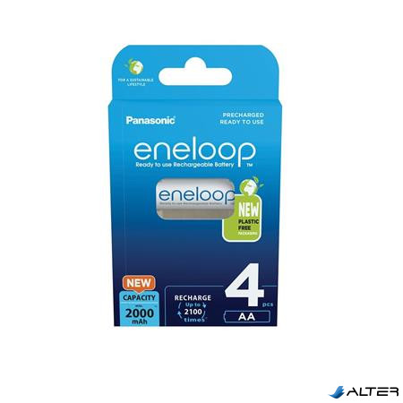 Tölthető elem, AA ceruza, 4x2000 mAh Ni-MH, PANASONIC "Eneloop"