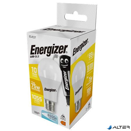 LED izzó, E27, normál gömb, 11,1W (75W), 1055lm, 6500K, ENERGIZER