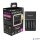Elemtöltő, AA/AAA, 4x2500 mAh AA, gyorstöltő, PANASONIC "Eneloop Pro"