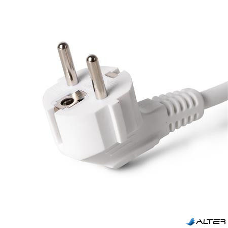 Elosztósor, 3 aljzat, 1,5 m, USB, kapcsolóval, ENTAC, fehér