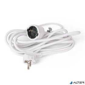 Hosszabbító, lengőaljzat, 5m, ENTAC, fehér