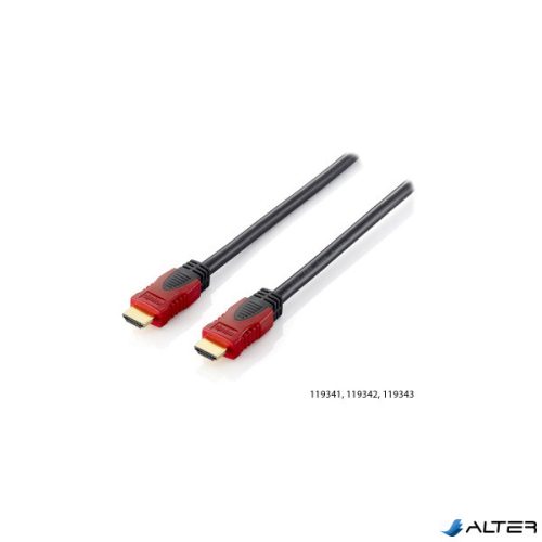 HDMI kábel, aranyozott, 2 m, EQUIP