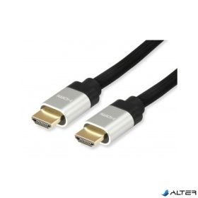   HDMI 2.1 kábel, 8K/60Hz, Ultra High Speed, aranyozott, 2 m, EQUIP