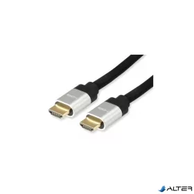   HDMI 2.1 kábel, 8K/60Hz, Ultra High Speed, aranyozott, 5 m, EQUIP