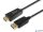 Átalakító kábel, DisplayPort-HDMI, 3m, EQUIP